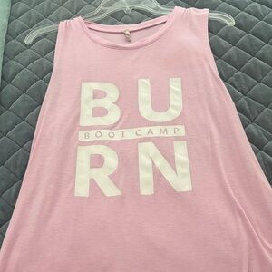 Boot Camp 'BURN' Pink Women's Tank Top